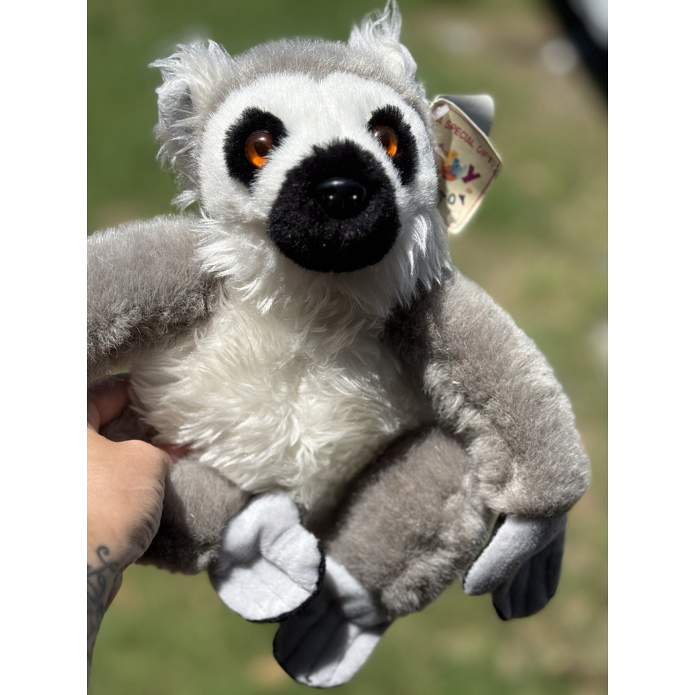 Tony Toy Lemur Ringtail 10” Stuffed Animal Plush